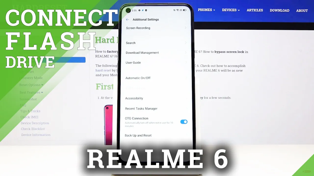 How to Activate OTG Connection in REALME 6 – OTG Connection