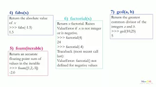 Python - math functions