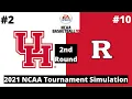 #2 Houston vs #10 Rutgers - NCAA Basketball 10 Simulation!