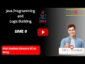 Java program to find the smallest element in an array