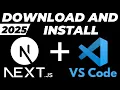 How to run Next JS app in Visual studio code tutorial Download and install next in VS Code