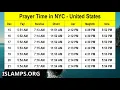 Prayer Timing in New York City Fajar Time in NYC