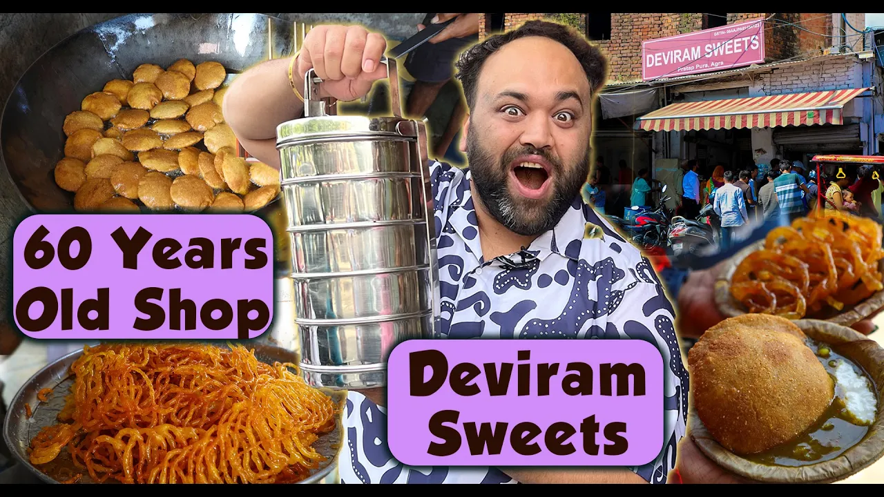  12   Breakfast At Deviram Sweets   Agra Street Food