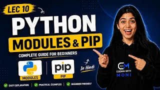 Python Modules PIP in Hindi Complete Tutorial for Beginners Python Course Lecture 10