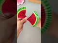 Summer is here Use popsicle sticks and colored paper to make a fun watermelon fan for your child