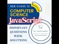 NEB Class 12 Computer Science JavaScript Important questions