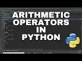 Arithmetic Operators in Python Python Programming Python in easy way