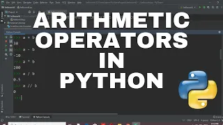Arithmetic Operators in Python Python Programming Python in easy way