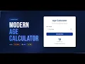 Build a Modern Age Calculator with JavaScript Step-by-Step