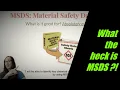 MSDS Material Safety Data Sheets Explained Easy - What Are They