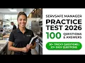 ServSafe Manager Practice Test 2026 100 Questions and Answers Food Safety Review
