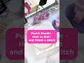 Punch Needle How to start finish a stitch
