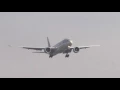 Heavy Boeing 777 Crosswind Landing - Qatar