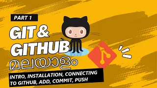 Part 1 Intro Installation Add Commit Push Git and GitHub Tutorial Series in Malayalam