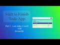 Start to Finish Todo App - Part 3