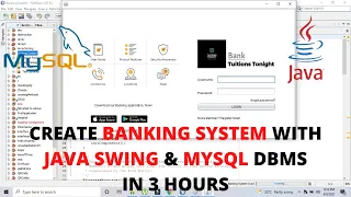 How to Create Banking System using JSwings MYSQL DBMS on Netbeans IDE Tuitions Tonight