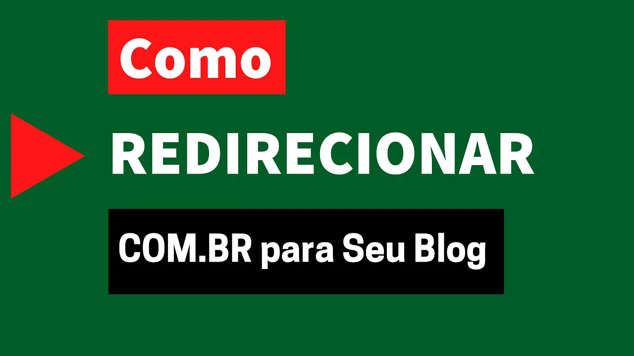 Como REDIRECIONAR Domínio .COM.BR para seu Blogspot