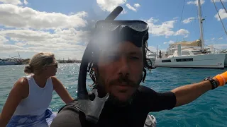 We RESCUE a Catamaran that  is TRAPPED by…?? – Ep. 132