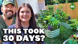 From Bare Yard to THRIVING Garden in 30 Days | Epic Garden Makeover
