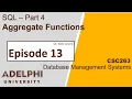 Aggregate Functions in SQL