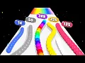 Snake Colors 3D - Colorful Snake Marble Run ASMR Gameplay
