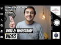 How to have Date and Time Stamp on