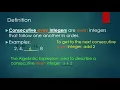 Lesson 2-3 Consecutive Integers Word Problems