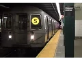 R68 Yellow Shuttle Train on the G Line Action at Classon Avenue