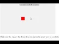 Box movement in HTML using arrow keys