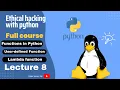 User-defined functions and lambda functions in Python Lecture 08