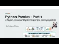 Mini - Python PANDAS Part 1
