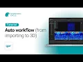 GPR Insights Auto workflow from importing to 3D