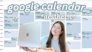 How to organize your life with GOOGLE CALENDAR pinterest aesthetic tutorial 2026 organization