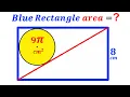 Download Lagu Kun jij de oppervlakte van de blauwe rechthoek vinden? | (Cirkel) | #wiskunde #wiskunde | #meetkunde