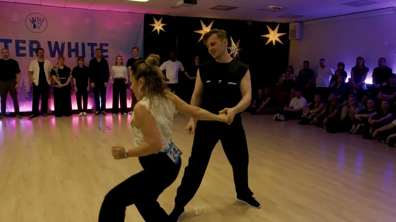 Michael Kuss & Magalie Vergne - 1st place Advanced Jack&Jill Finals - Winter White 2025