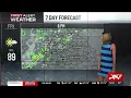 First Alert Forecast Drier day ahead with scattered storms this weekend