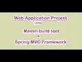 Java Web Application using Spring C and Maven - Part-1