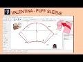 VALENTINA DRAFTING PUFF SLEEVES