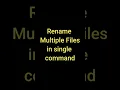 How to Rename multiple files fast