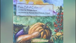 plate full of color childrens picture book healthy eating