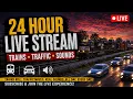 LIVE Freight Trains Traffic City Sounds 24h hours Buffalo Ny