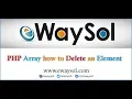PHP array How to Delete element PHP array Tutorials eWaySol
