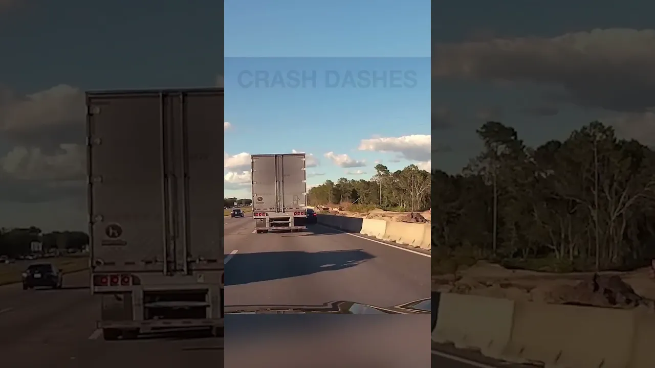 Semi truck blind spot