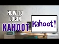 How to Login to Kahoot Account