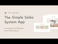 Pic-Time Webinar The Simple Sales System App