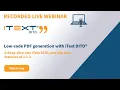 Webinar Low code PDF generation with iText DITO 28 April 2020