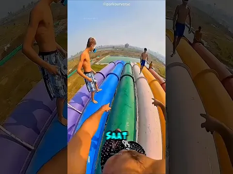 anak ini menyes karna sudah mencoba seluncuran ini😱