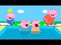 Download Lagu Peppa Pig's Splashy Pool Day Full | Funny Peppa Pig Try To Not Laugh