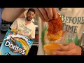 Making chicken tenders using DORITOS
