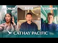 Cathay Pacific NEW ARIA SUITE Business Class vs Premium vs Economy